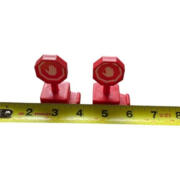 Fisher Price Geotrax Road Stop Yield Train Signs Airplane Lot of Two - Picture 6 of 6